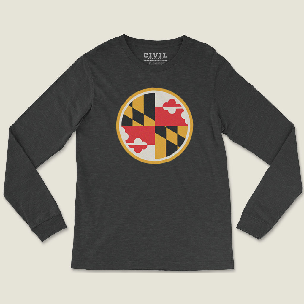 Maryland Flag Roundel Long Sleeve Tee